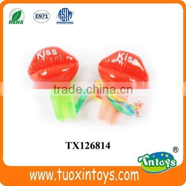 children colored plastic funny whistle