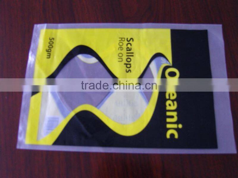 Different kind of plastic flat bags for shopping or package