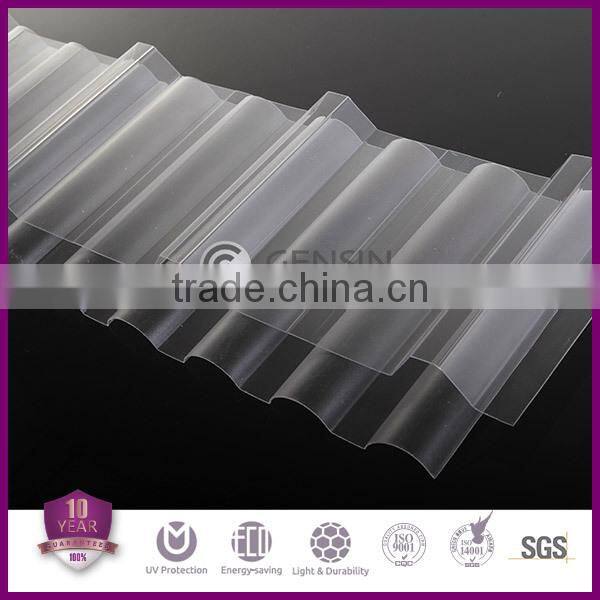 0.8-2.0mm polycarbonate corrugated sheet /pc roofing sheet/polycarbonate waved sheet