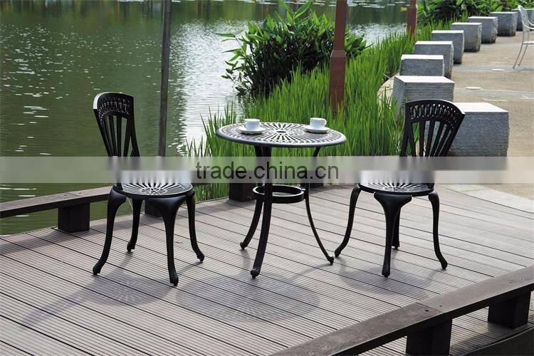 Bistro set aluminum coffee table set