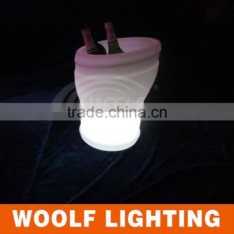 Super Fashionable Design Rechargeable Glowing LED Lighted Bar Ice Bucket