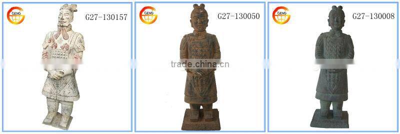 19'' Standing Chinese resin Soldiers, garden warrior sale