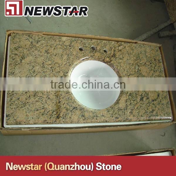 Laminte granite vanity tops with ceramic sink