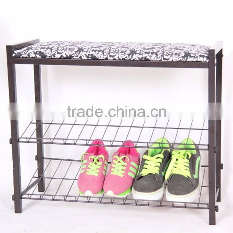 VIVINATUR shoe bench holds up to 18 pairs shoes rack with oxford material