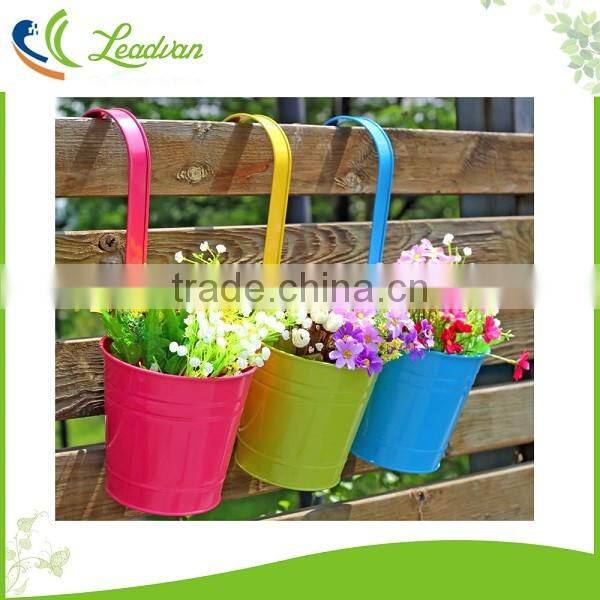 hanging wrought iron wall planters