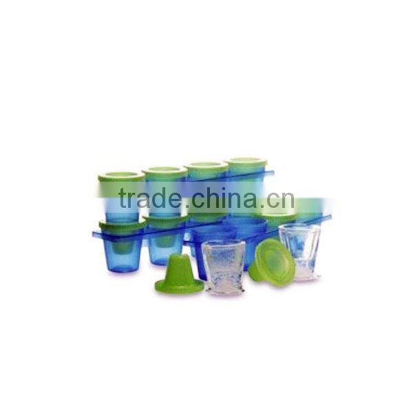 4pcs Plastic ice shot glass
