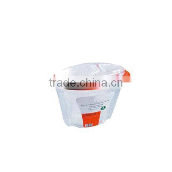 Household clear plastic food storage container