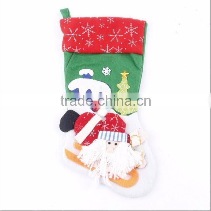 Hot Sale Christmas Decoration Supplies, Christmas Stockings For Decoration, Santa Claus Style Gift Bags For Christmas