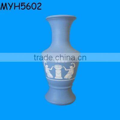 Ancient glazed clay flower vase