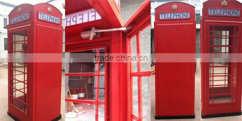 Botou Hengsheng antique red telephone Kiosk London telephone booth for sale