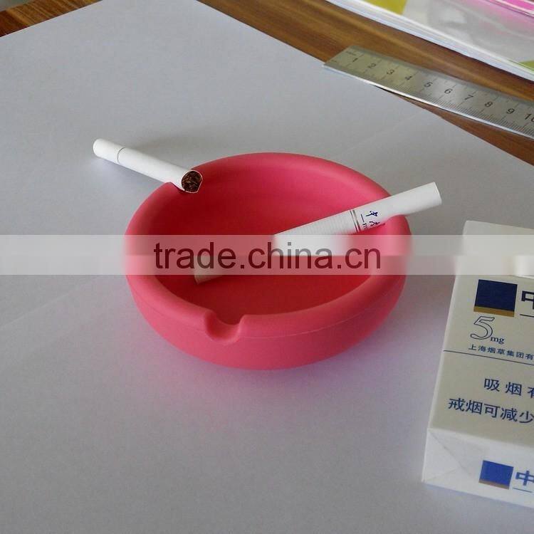 Highly Heat-resistant non-toxic Silicone Ashtray /customized logo Round Silicone Ashtray