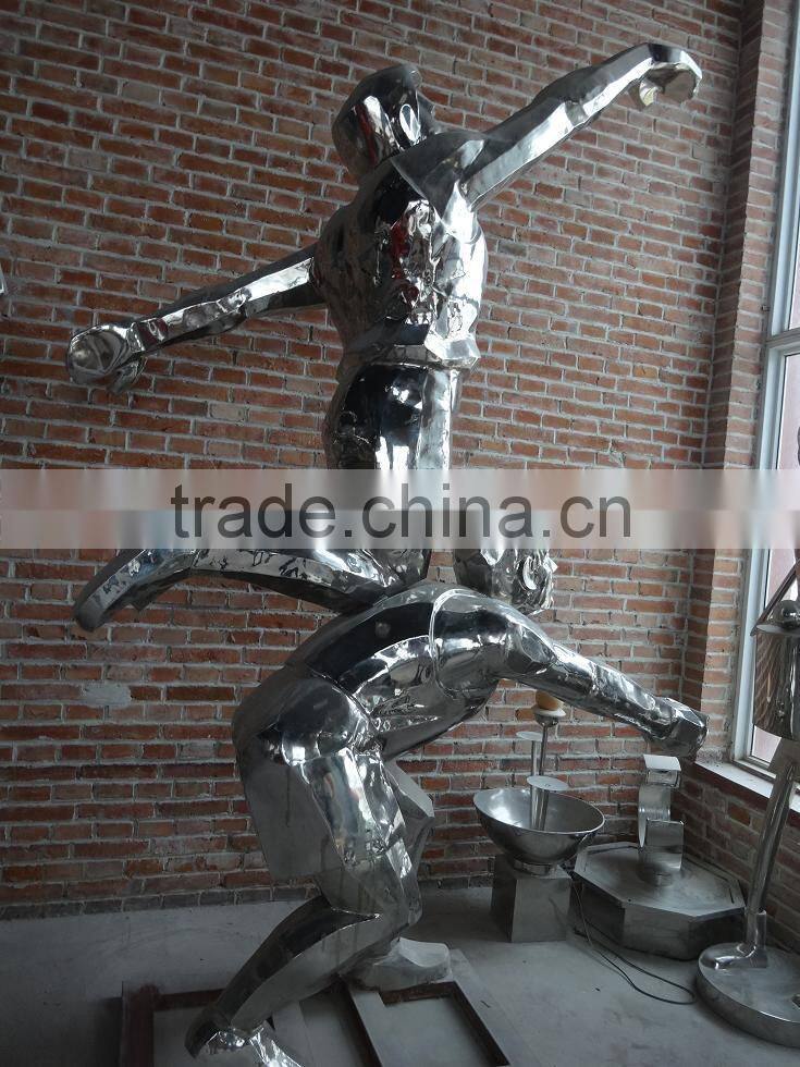 Outdoor Life type stainless steel animal eagle sculpture carving