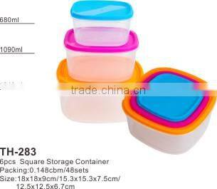 6pcs PP Wholesale Food Containers TH-283