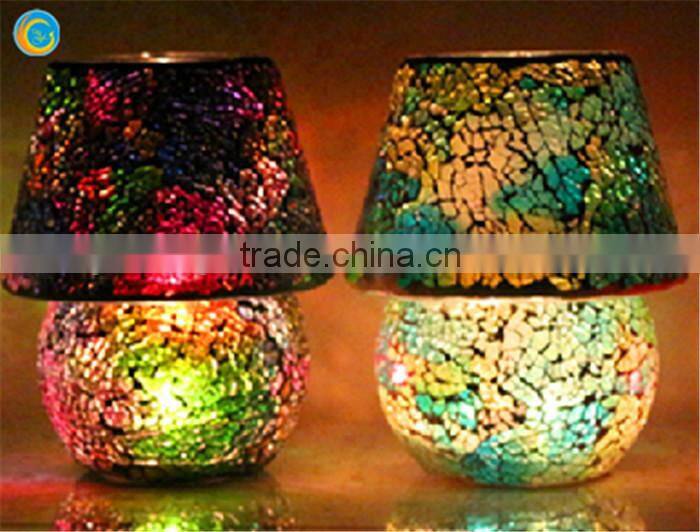 wooden tealight candle holders glass lamp