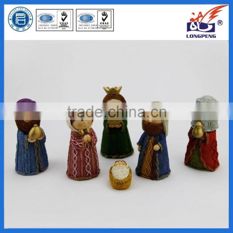 Polyresin Christmas Nativity Scene Sets Figures Baby Jesus Mary Joseph Wisemen