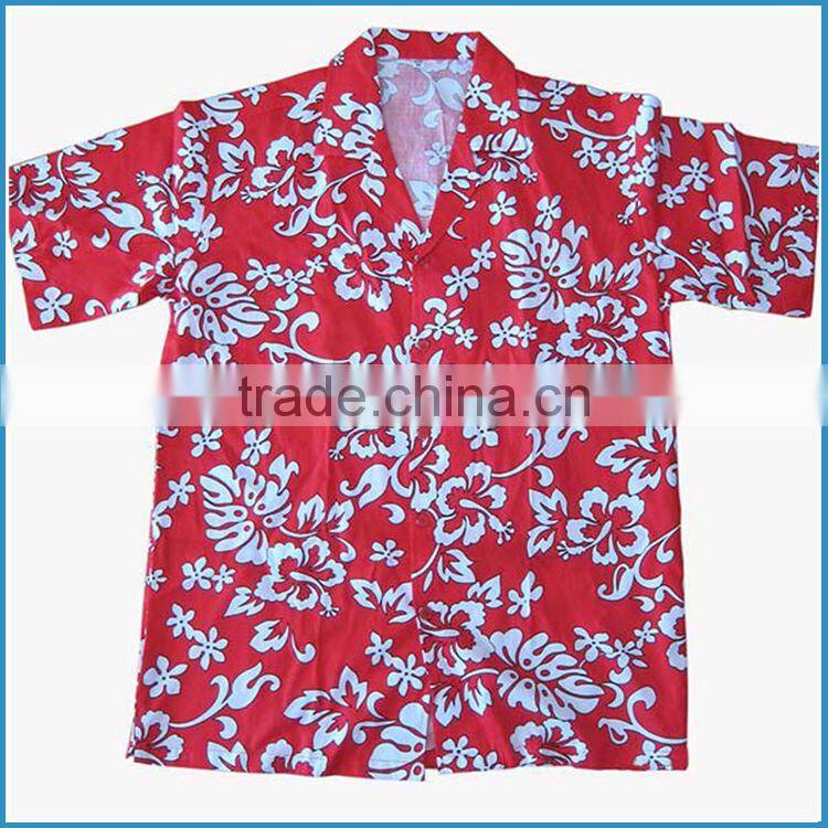 100% cotton wemen's summer casual hawaiian shirt