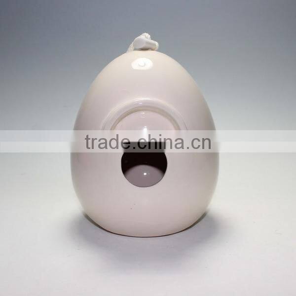 Ceramic Egg Shape Bird House