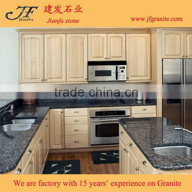 Ready Made Sapphire Blue And Brown Granite Countertops