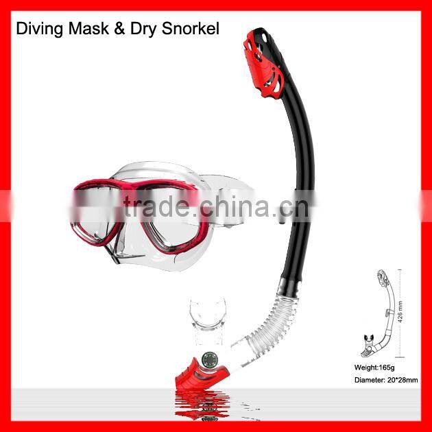 2015 Hot Diving Mask and Dry Snorkel (MK-400 & SK-400)