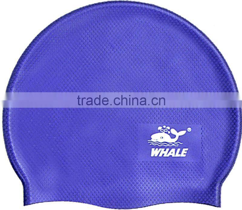 2016 single color silicone swimming cap and adult swimming hat made by direct factory