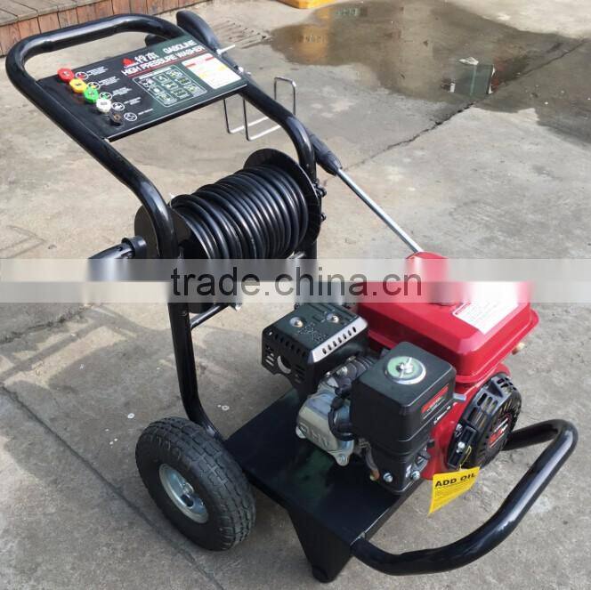 gasoline portable high pressure washer pump with reel