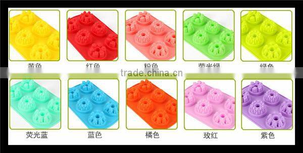 Silicone cake mold SOAP mold chocolate molds six-Castle Cake Pan