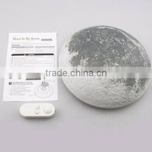 Novelty LED Healing Moon Wall Light Night Light With Remote Control