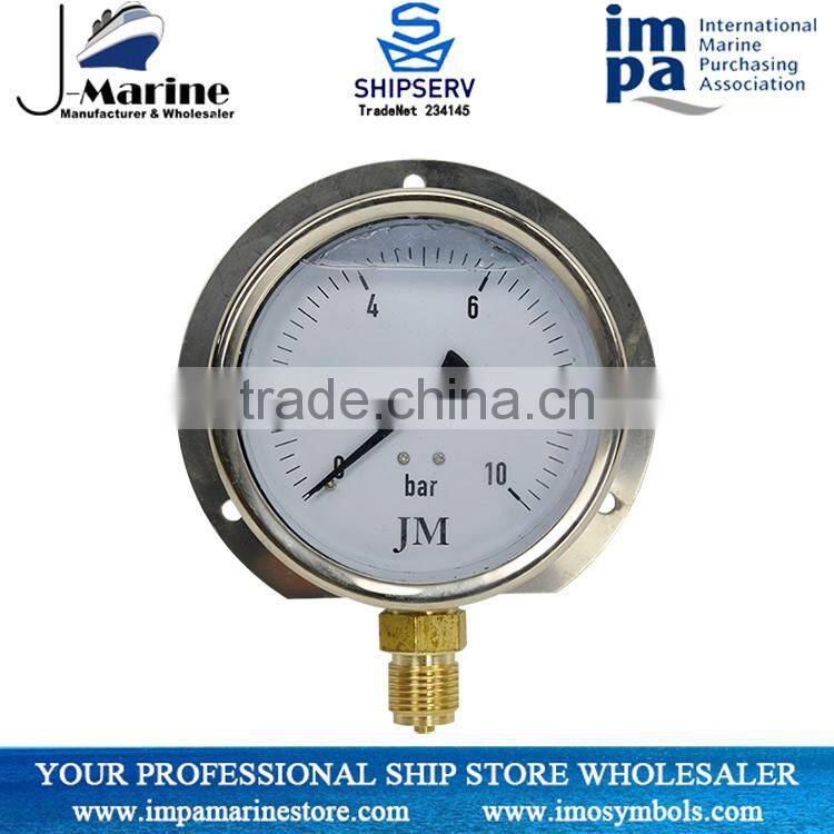 Marine Hydraulic Oil Pressure Gauges Filled With Glycerine