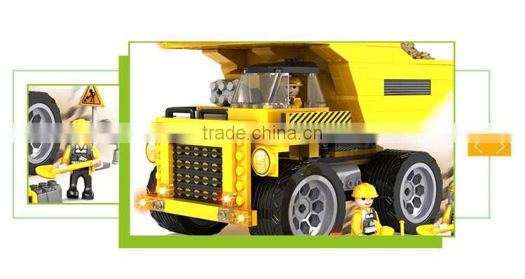 Intelligence plastic truck toys pocoyo building block toys for kids