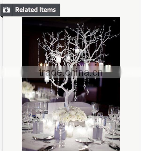 Near natural manzanita tree for wedding table wedding decoration centerpieces
