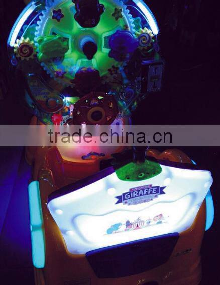 Popular kids ride giraffe car game machine coin operated kiddie rides for shopping mall