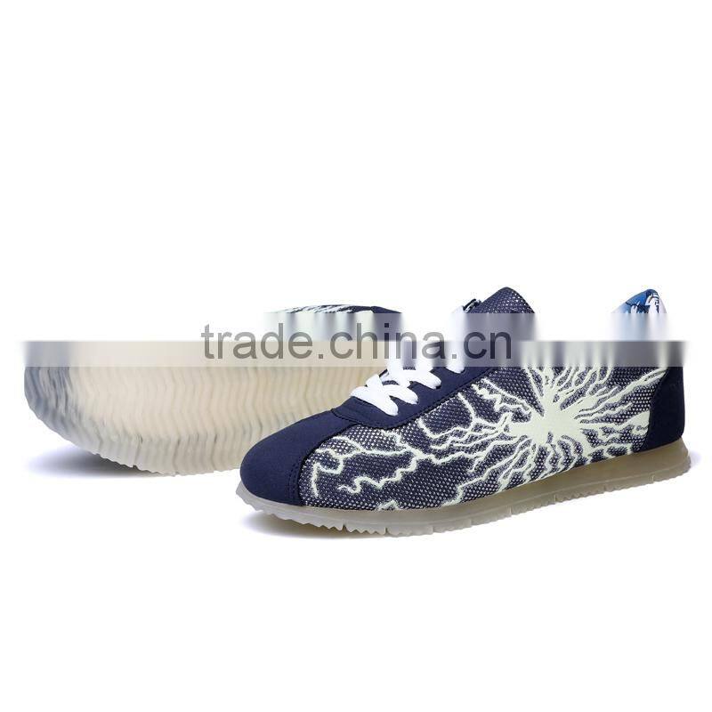 new style fashion men light casual shoes sneakers sample for male, adults fluorescence light sport shoes sneakers for men good