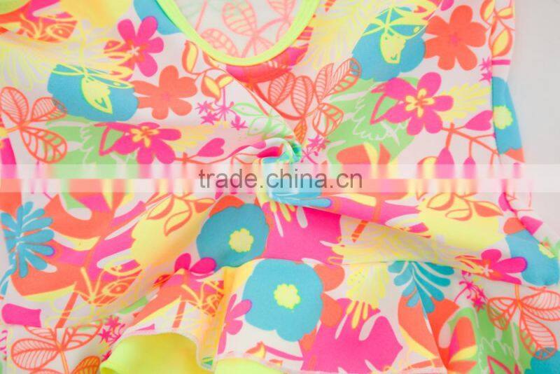 2017 OEM Service Sublimation Designer Girl Swimwear For One Piece Beachwear