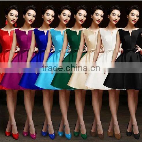 short satin low back open party dress dark green