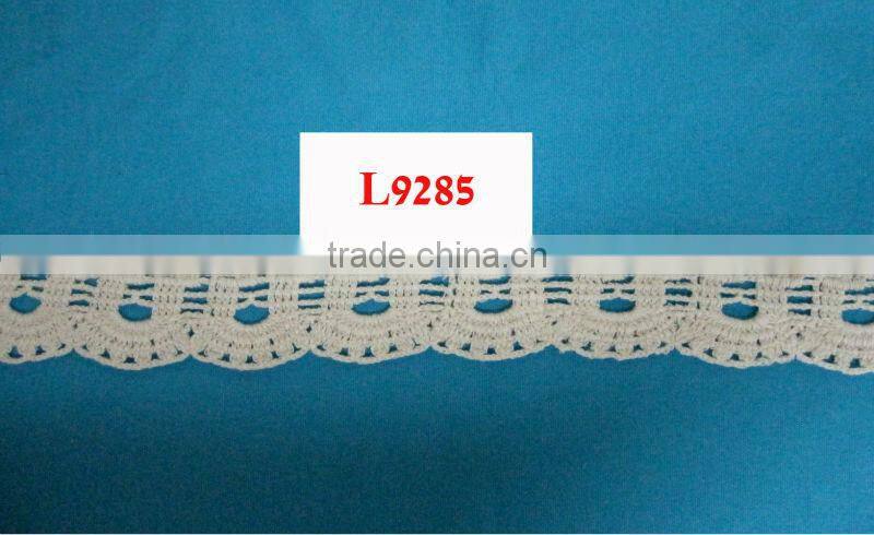 machine crochet cotton lace trim