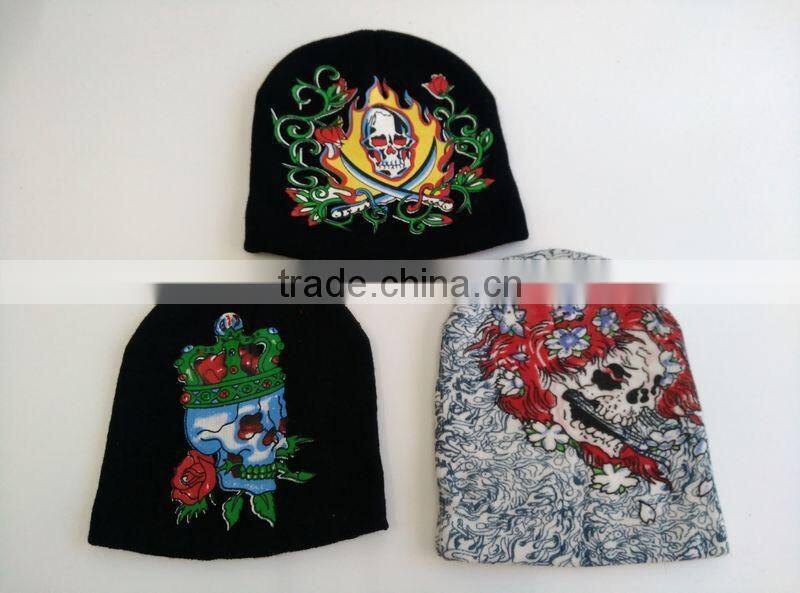 100% Acrylic Comfortable Hip Hop Knitted Beanie Hat