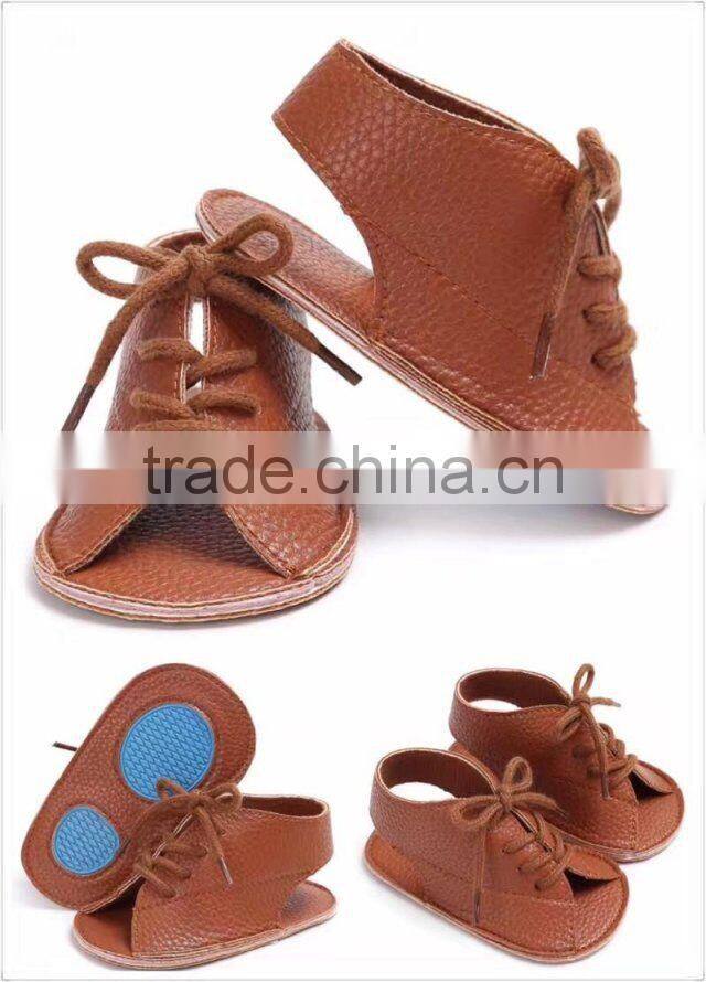2017 Fancy designs baby sandal footwear wholesale baby shoes Light Gold casual beach baby girls shoe