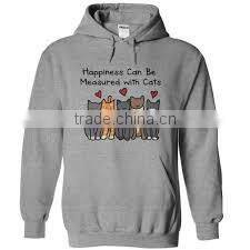 95 cotton 5spandex printing custom design hoodie with long sleeve