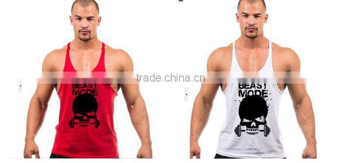 2016 trade assurance 100% cotton custom print athletic tank top