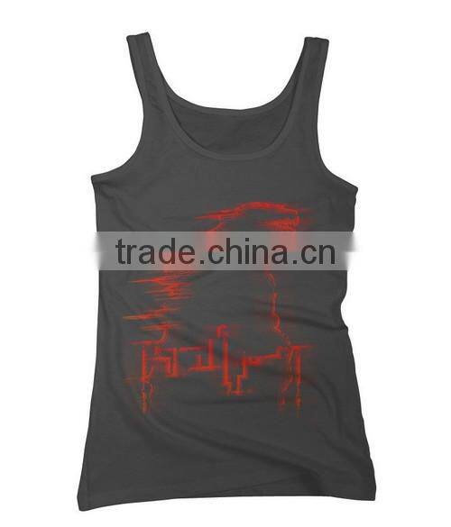 Alibaba china wholesale custom printing 100 cotton sublimation tank top women