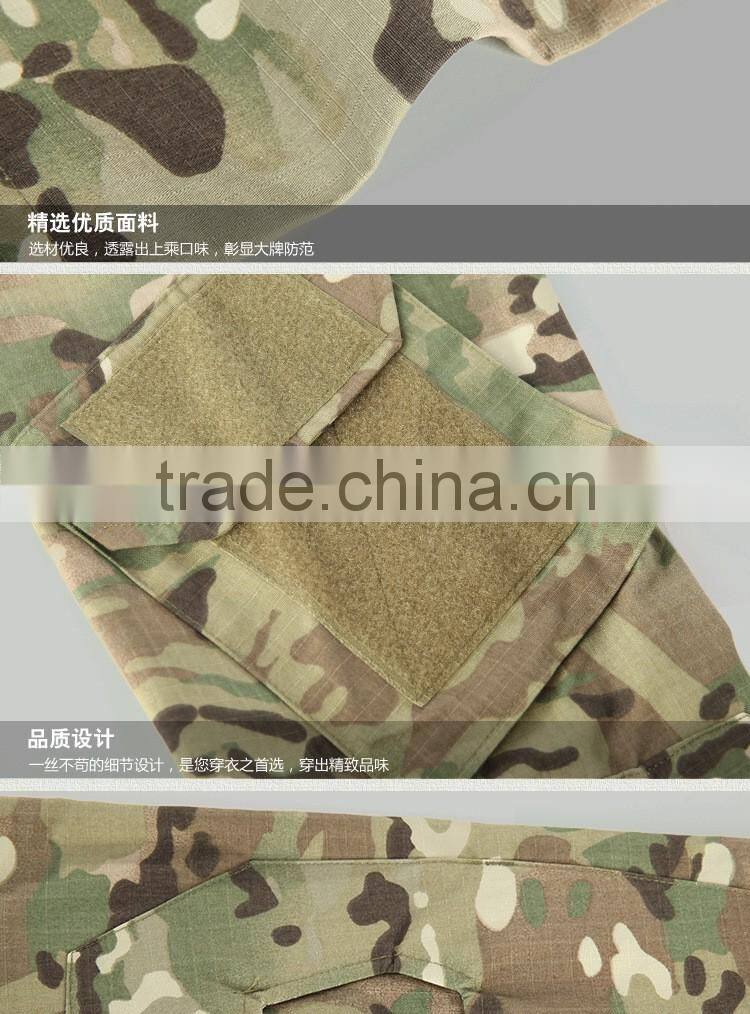 Outdoor Military Uniforms A-TACS FG Camouflage Clothing Multi color Frog Battle Suit Tactical Suit
