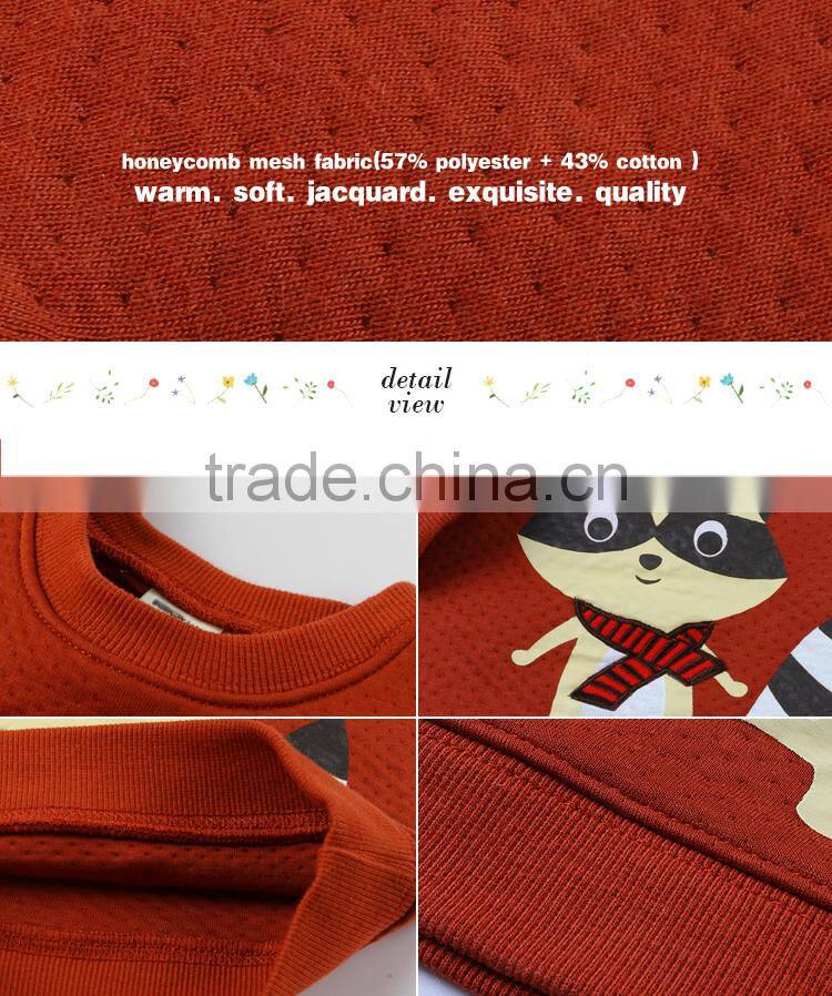 China Factory Infant Clothes Fox Printing Warm Long sleeves Baby Winter Coat For Boy