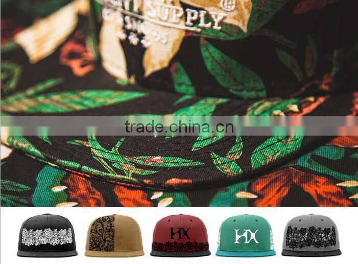 Fashion Customised Plastic Letters Logo Plain Leather Snapback Hat/Cap Wholesale