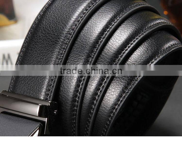 New Designer Automatic Mens Leather Belt High Quality Luxury Cow Leather Men Belts 3.5CM