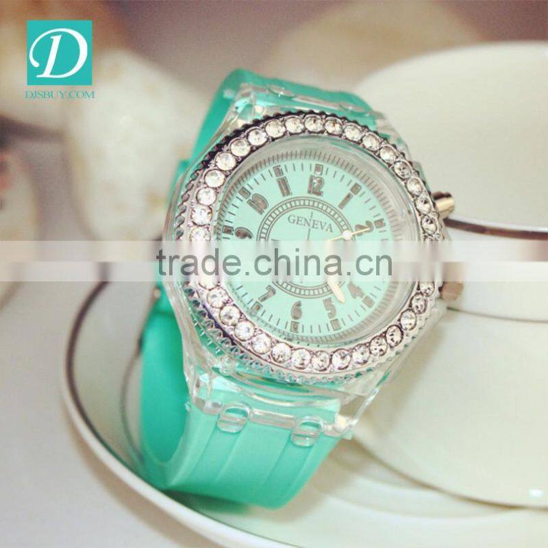 Hot Sale 6 Colors Casual Lady Girl Silicone Quartz Watches Best Gift
