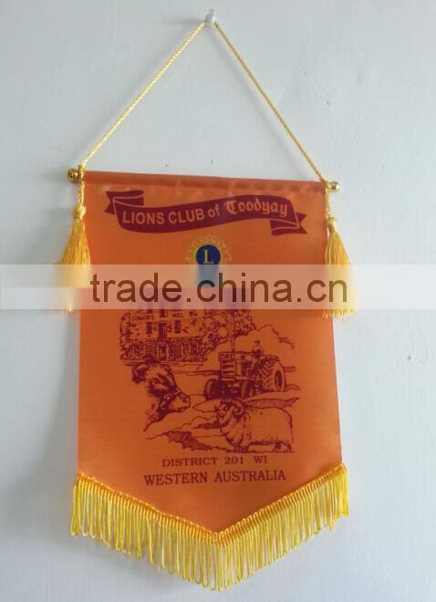 heat printing satin flag