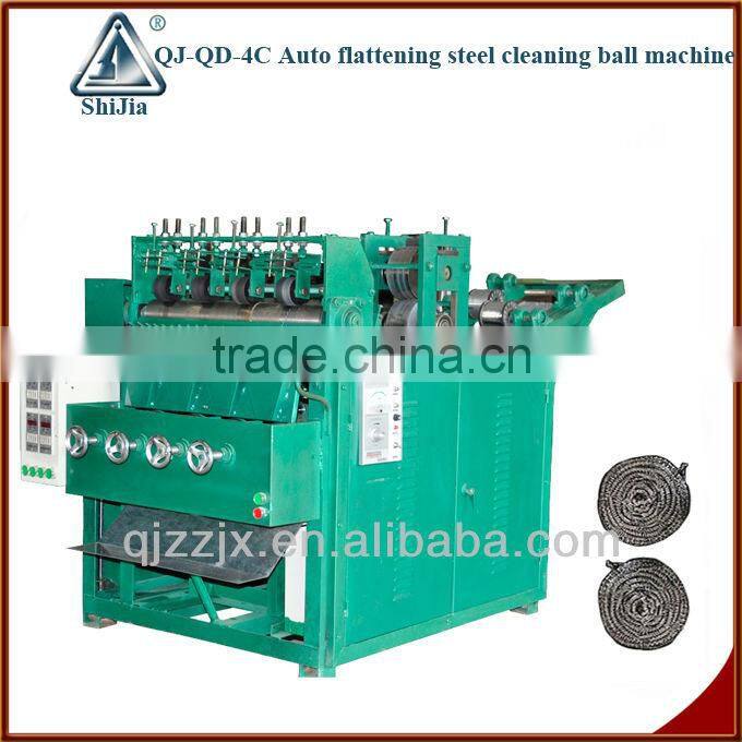 Full flattening steel cleaning ball machine