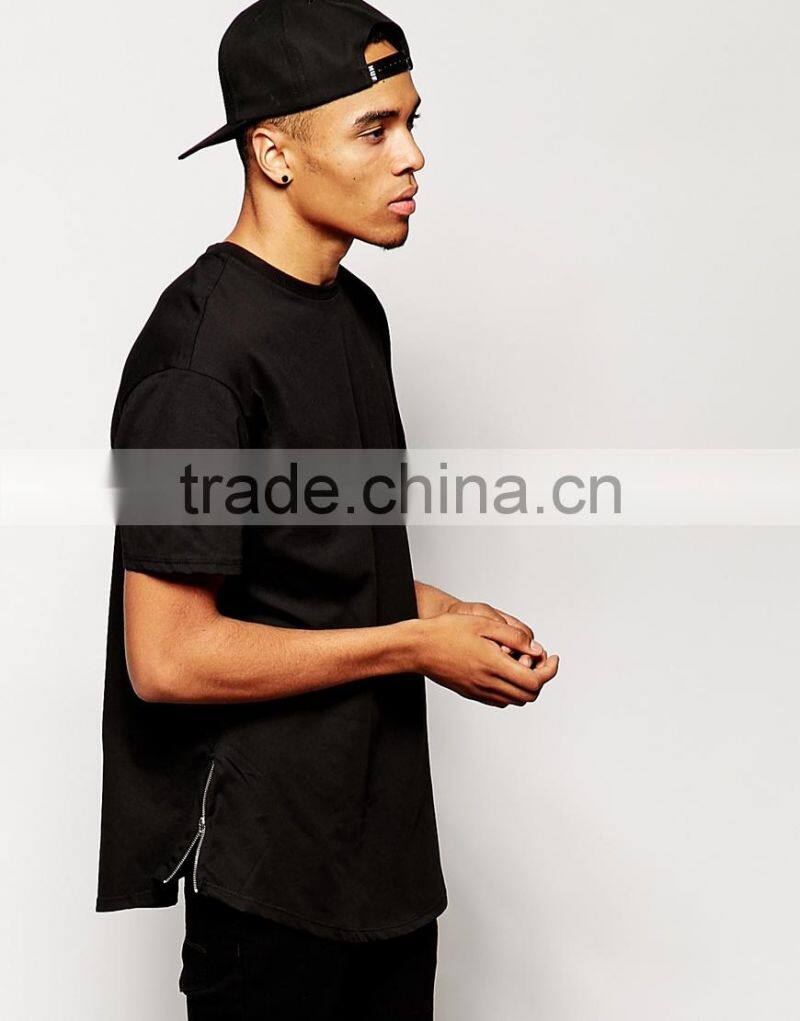 New Look Longline T-Shirt Zip China products