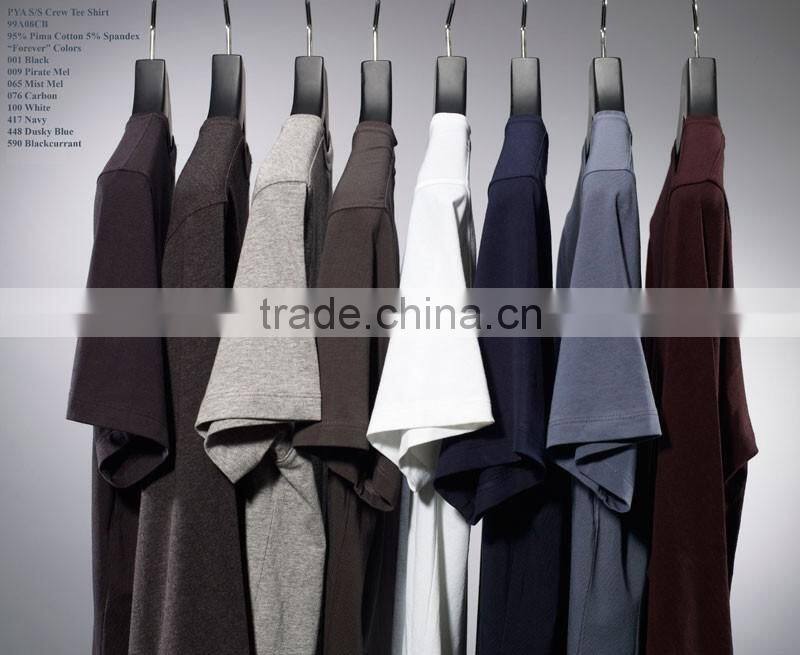 2014 100%Cotton Fabric t shirt wholesale china 18 colors