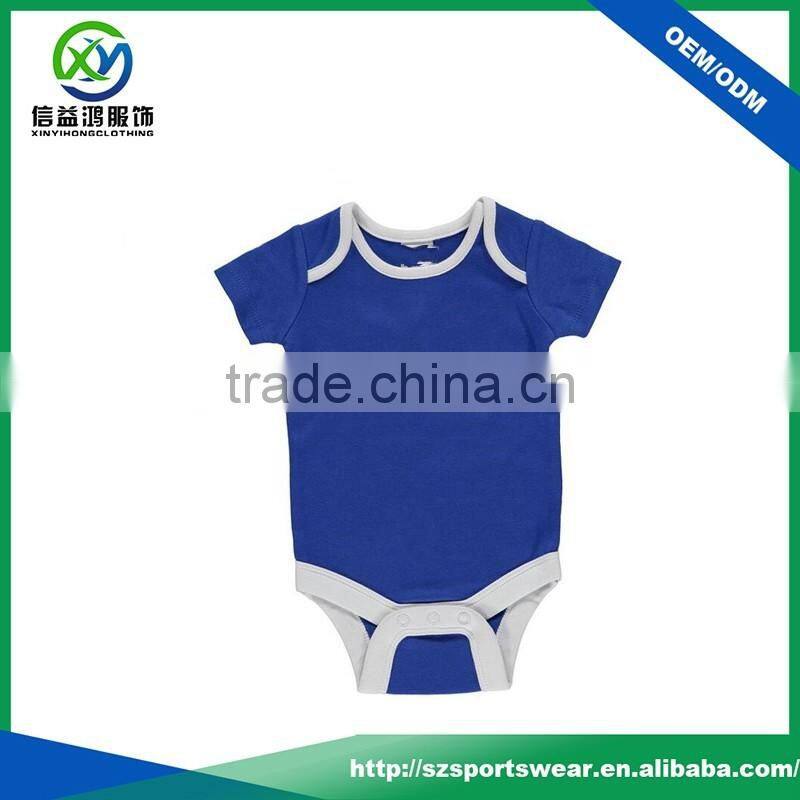 High Quality Cotton Infant Jumpsuits , Contrast Color Sport t shirt